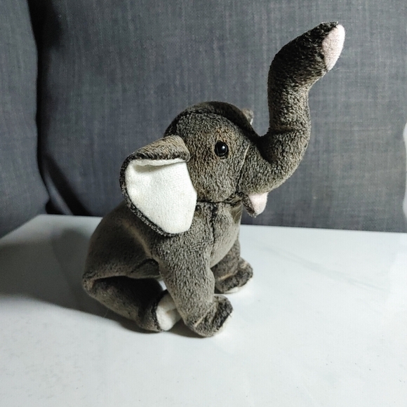 Ty beanie baby trumpet the elephant no heart tag - Picture 8 of 10